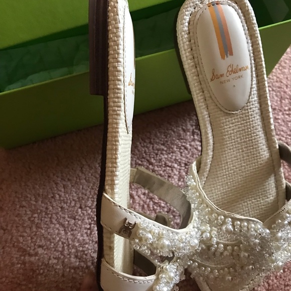 Sam Edelman beautiful flats with bead and pearls - Picture 6 of 15